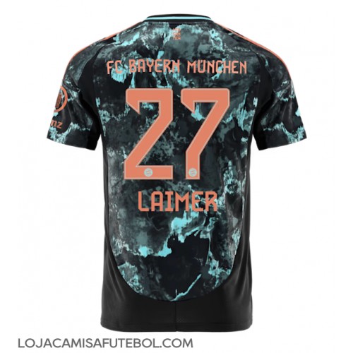 Camisa de Futebol Bayern Munich Konrad Laimer #27 Equipamento Secundário 2024-25 Manga Curta